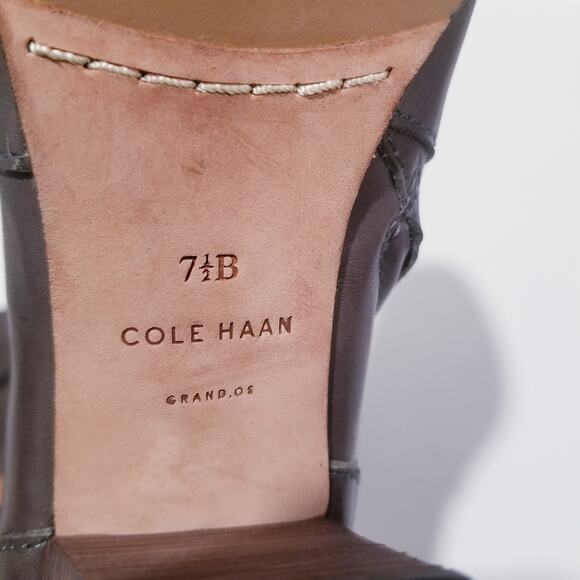 Cole Haan Grand. OS Leather Buckle Ankle Boots - Picture 5 of 10